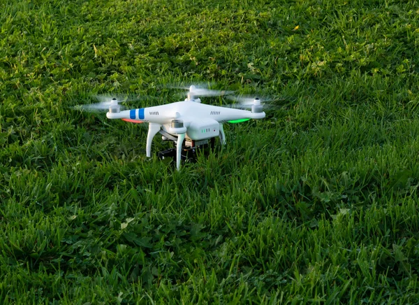 Fénykép drone a füves terület — Stock Fotó