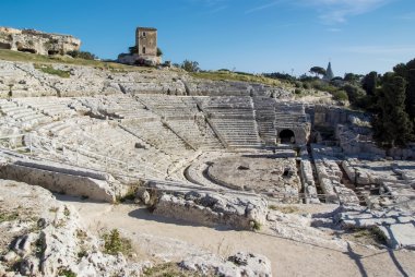 Theatre at Syracuse, Sicily clipart