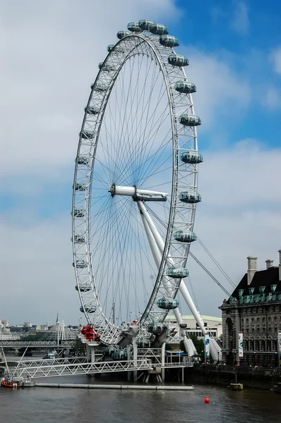 Londýnské oko — Stock fotografie