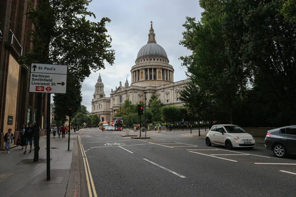 Londen Engeland Augustus 2018 Verbazingwekkend Kunst Architectuurwerk Paul Cathedral Een — Stockfoto