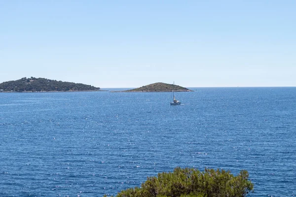 Wonderful View Open Sea Islands Archipelago Central Dalmatia Peninsula Rogoznica — Stock Photo, Image