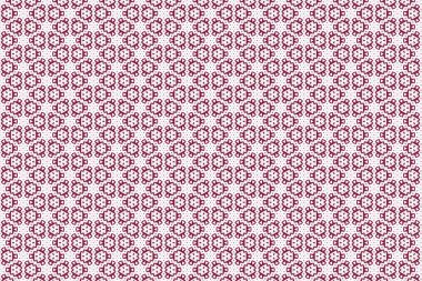 Çiçeklerle kusursuz desen. Kırmızı Kusursuz Geometrik Desen Deseni.
