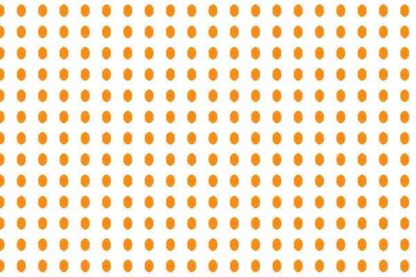 Background With Orange Dots On White. Seamless Geometric Pattern Design Texture.
