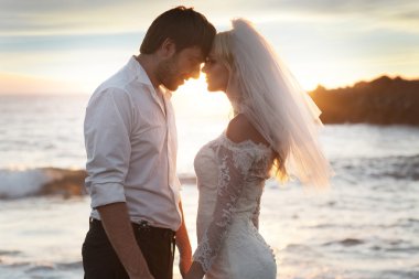 Mükemmel balayı üzerinde Romantik Çift