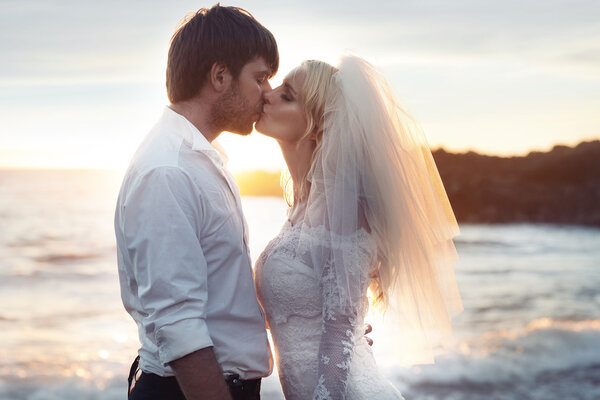 Romantic portrait of a couple in love