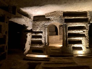 Napoli 'deki San Gennaro Yeraltı Mezarlığı.
