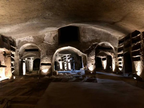 The Catacombs of San Gennaro in Naples — Stock Photo, Image