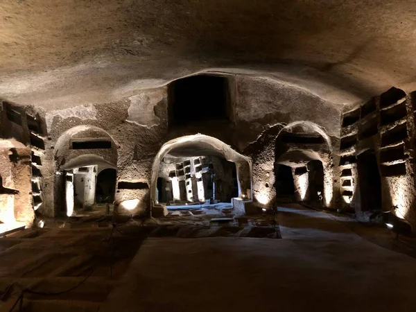 The Catacombs of San Gennaro in Naples Stock Image