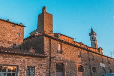 Tuscany 'deki küçük ortaçağ köyü Vinci.