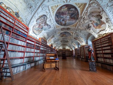  Prag 'daki Strahov Kütüphanesi, Çek, Yüksek kalite fotoğraf
