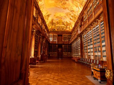 Prag 'daki Strahov Kütüphanesi, Çek, Yüksek kalite fotoğraf
