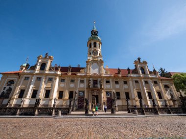 Loreto, Loreta 'nın dış görünüşü, Prag' daki önemli bir Barok hac kompleksi. Yüksek kalite fotoğraf