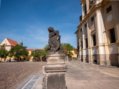 Loreto, Loreta 'nın dış görünüşü, Prag' daki önemli bir Barok hac kompleksi. Yüksek kalite fotoğraf