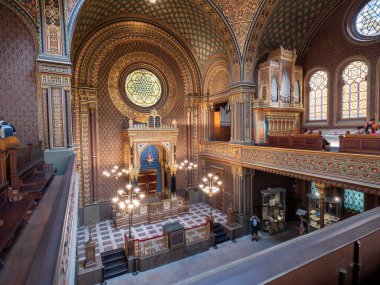 Prag 'daki İspanyol Sinagogu, Çek Cumhuriyeti, Yüksek kalite fotoğraf