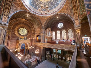 Prag 'daki İspanyol Sinagogu, Çek Cumhuriyeti, Yüksek kalite fotoğraf
