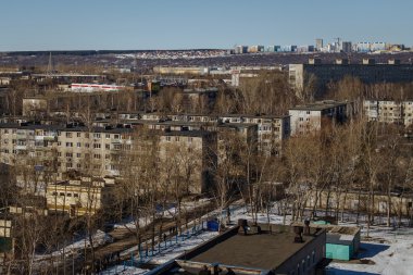 Ulyanovsk, Rusya - 15 Mart 2016. Kentin genel görünüm