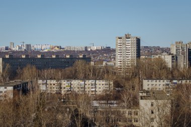 Ulyanovsk, Rusya - 15 Mart 2016. Kentin genel görünüm