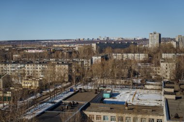 Ulyanovsk, Rusya - 15 Mart 2016. Kentin genel görünüm