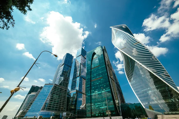 Moskou stad, zakencentrum in het hart van de stad. — Stockfoto