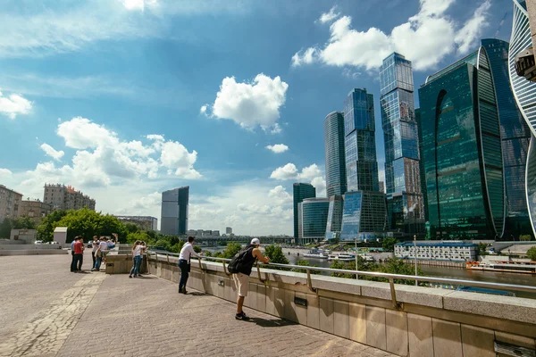 모스크바, 러시아-6 월 17 일, 2016. 모스크바-도시 (모스크바 국제 비즈니스 센터). — 스톡 사진