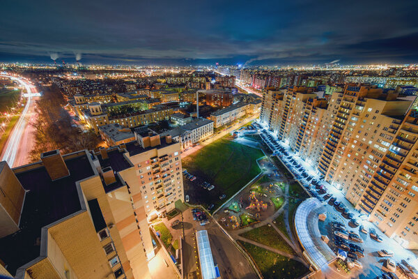 St. Petersburg at night