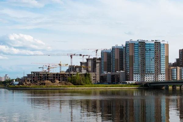 Nova área residencial "Baltic Pearl" em São Petersburgo, Rússia . — Fotografia de Stock