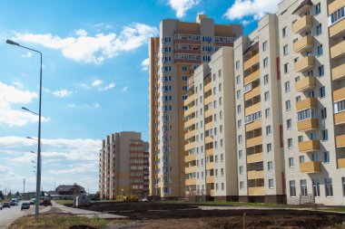 Ulyanovsk, Russia. New residential district. clipart