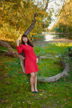 Güzel orta yaşlı kadın.