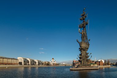 Moskova büyük Çar Petro Anıtı