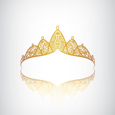 Golden elegant crown