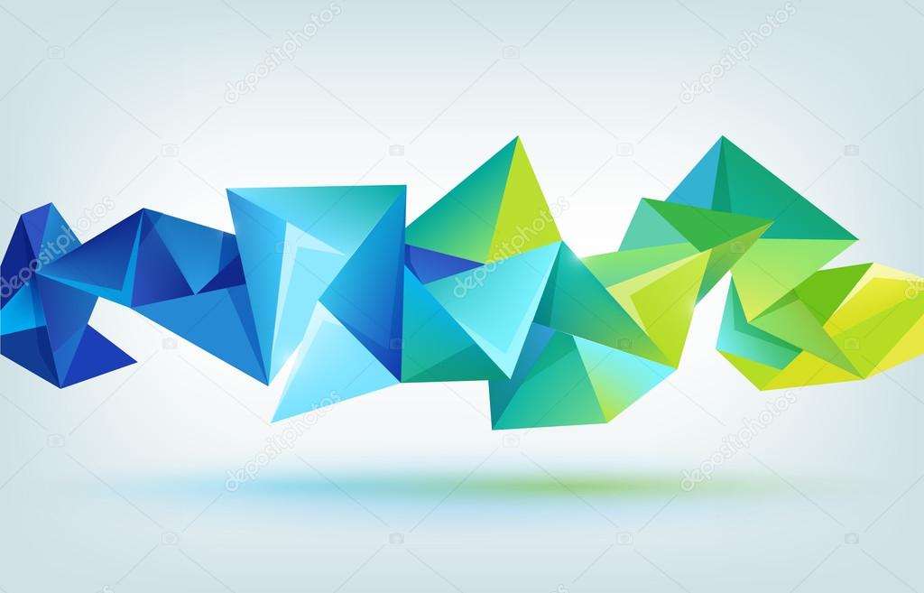 Colorful Crystal Banner Background Stock Vector C Marylia