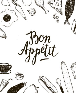 Bon Appetit graphic poster