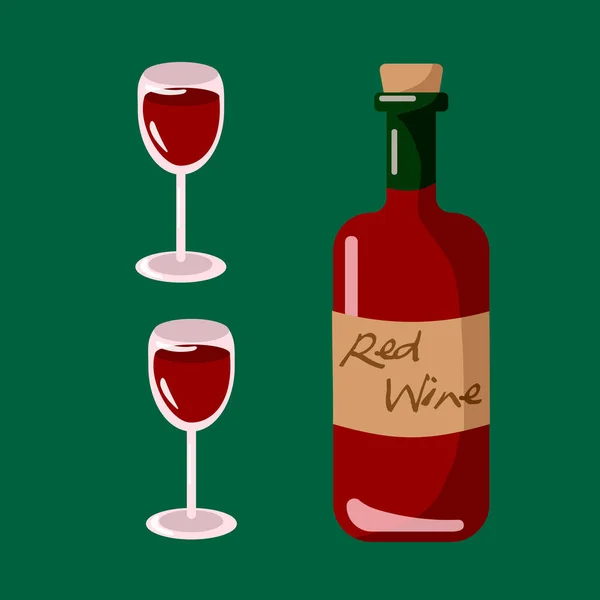 Cartoon red wine Vector Art Stock Images | Depositphotos
