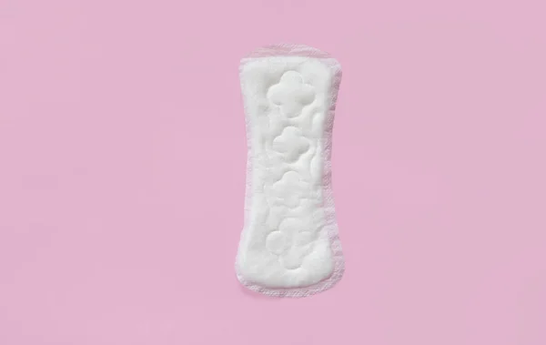 Joint Fin Blanc Sur Fond Rose Concept Menstruation Féminine Espace — Photo