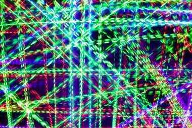 Farklı renkte neon çizgiler. Soyut renk arkaplanı