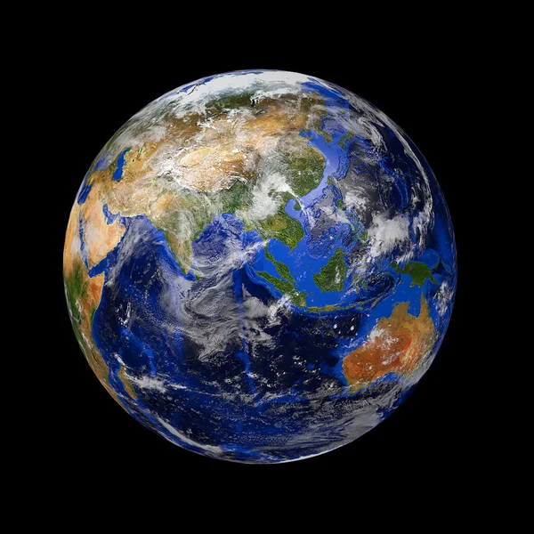 Marmo blu pianeta terra — Foto Stock