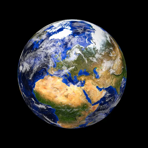 Modrý mramor planety Země — Stock fotografie