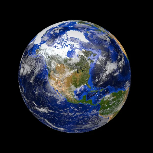 蓝色的大理石行星地球 — 图库照片