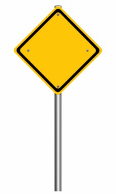 Boş yol işaret uyarı