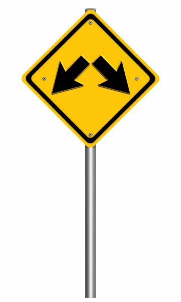 道路标志警告 — 图库照片