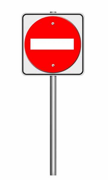 No entry sign — Stock Photo, Image