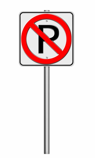 Parking ban sign — Stock Photo, Image