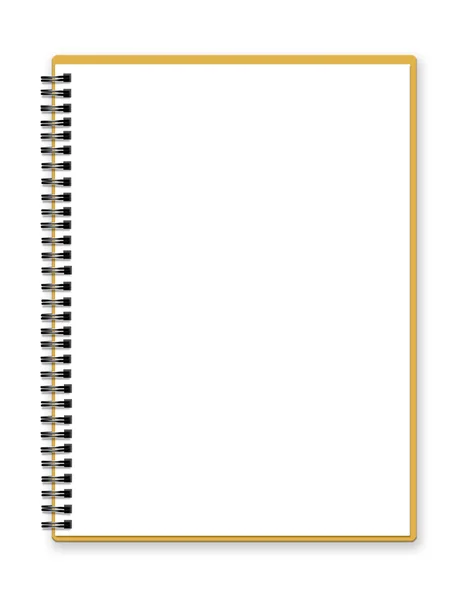 Κενό σπειροειδές σημειωματάριο Εικόνα Αρχείου