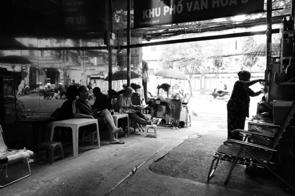 Alley leven in Sai Gon, Viet Nam Rechtenvrije Stockfoto's