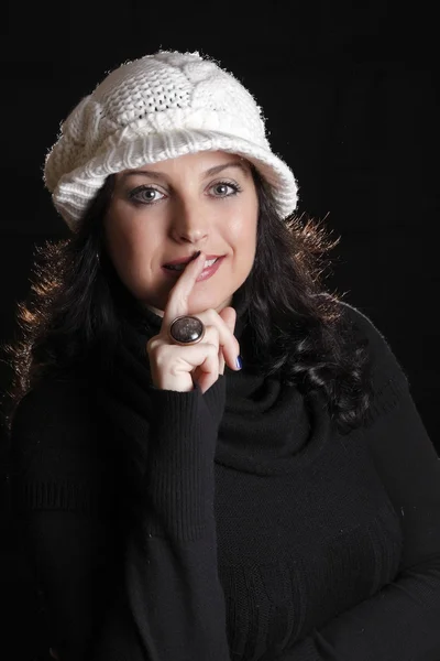 Young brunette woman outdoor — Stock Photo, Image