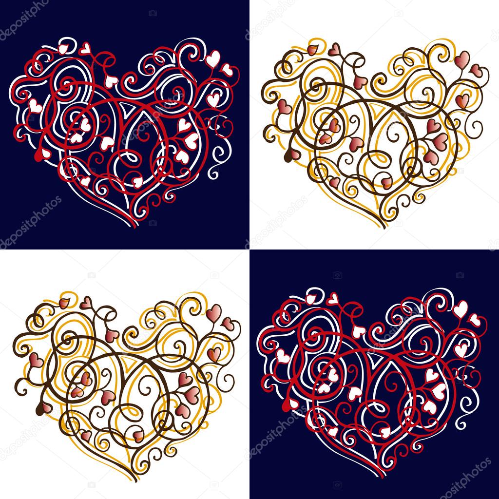 Heart Valentines day vector