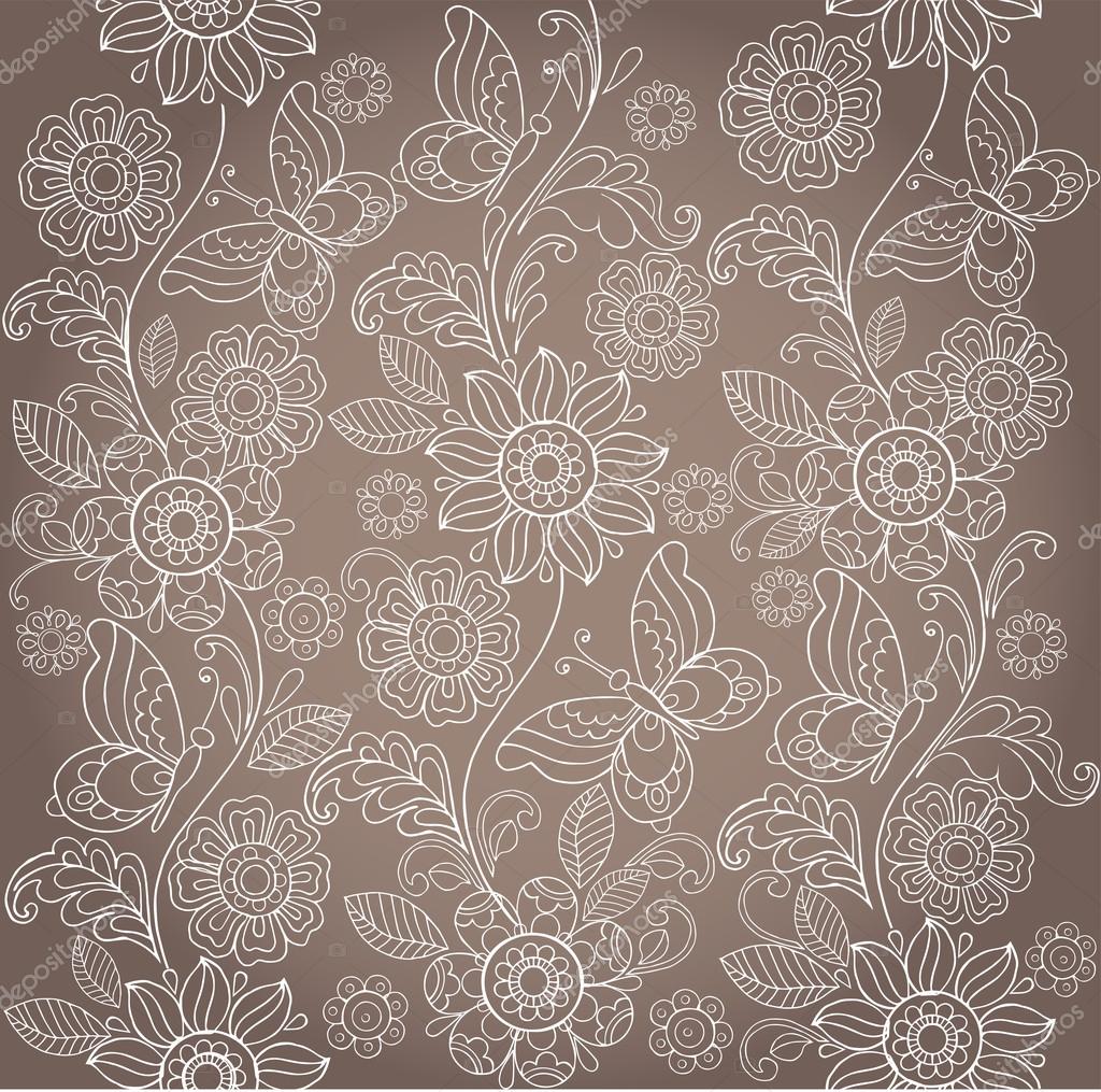 Ornamental flower background. Stock Vector Image by ©Yeresko 66760655