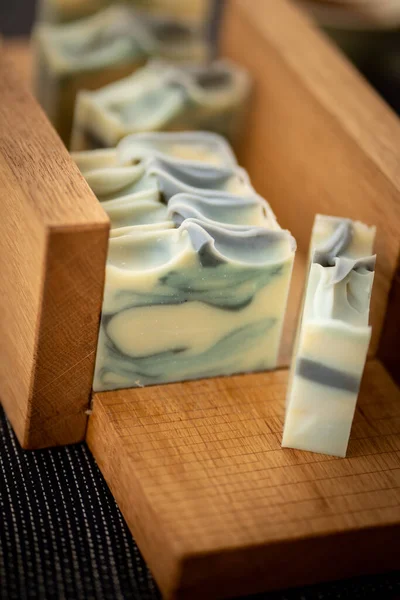 Detail of fresh natural soap — Stock Photo, Image