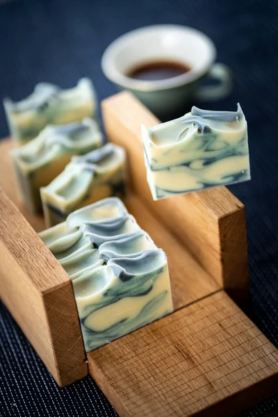Detail of fresh natural soap — Stock Photo, Image