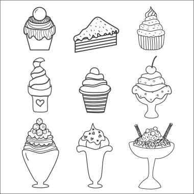 Pink, blue and yellow ice cream